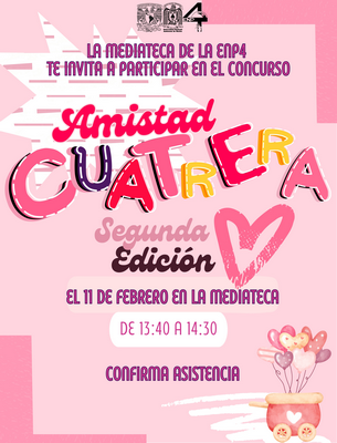 Cartel alusivo a concurso de Amistad